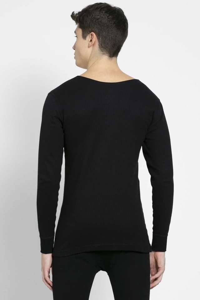 Solid-Cotton-Viscose-Regular-Fit-Men-s-Thermal-Vest
