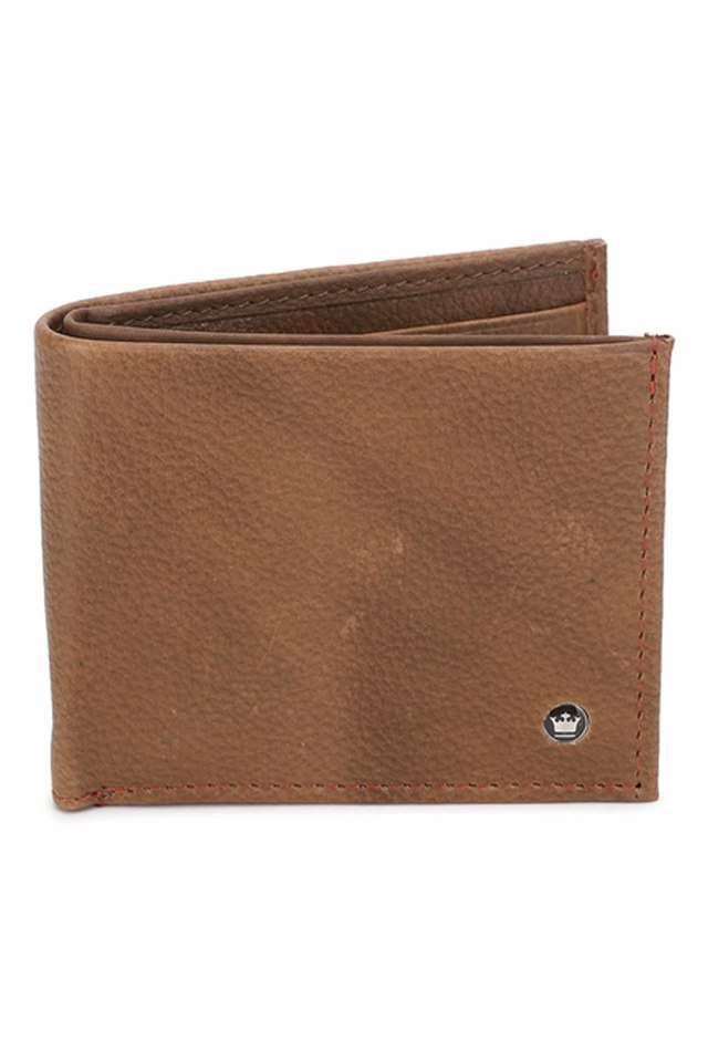 Solid-Leather-Mens-Bi-Fold-Wallet