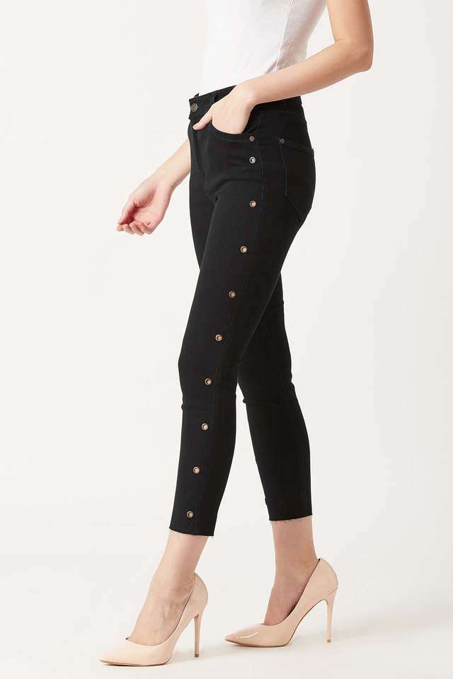 miss chase Solid Crop Length Denim Women's Jeans-picture-27