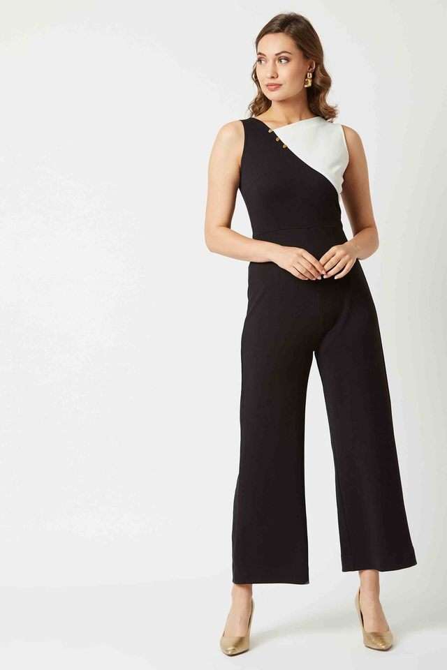 miss chase Solid Sleeveless Polyester Women's Regular Length Jumpsuit-picture-29