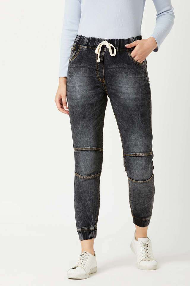 miss chase Mid Rise Denim Relaxed Fit Women Casual Wear Joggers-picture-15