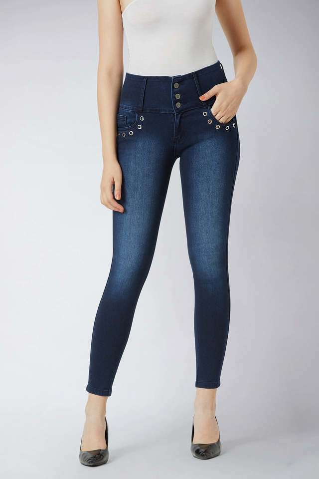 miss chase Solid Skinny Fit Denim Women Casual Wear Pants-picture-37