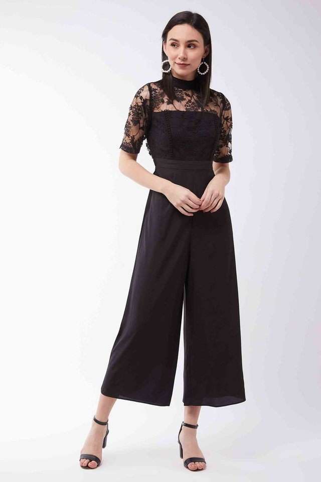 miss chase Printed Short Sleeves Crepe Women's Regular Length Jumpsuit-picture-10