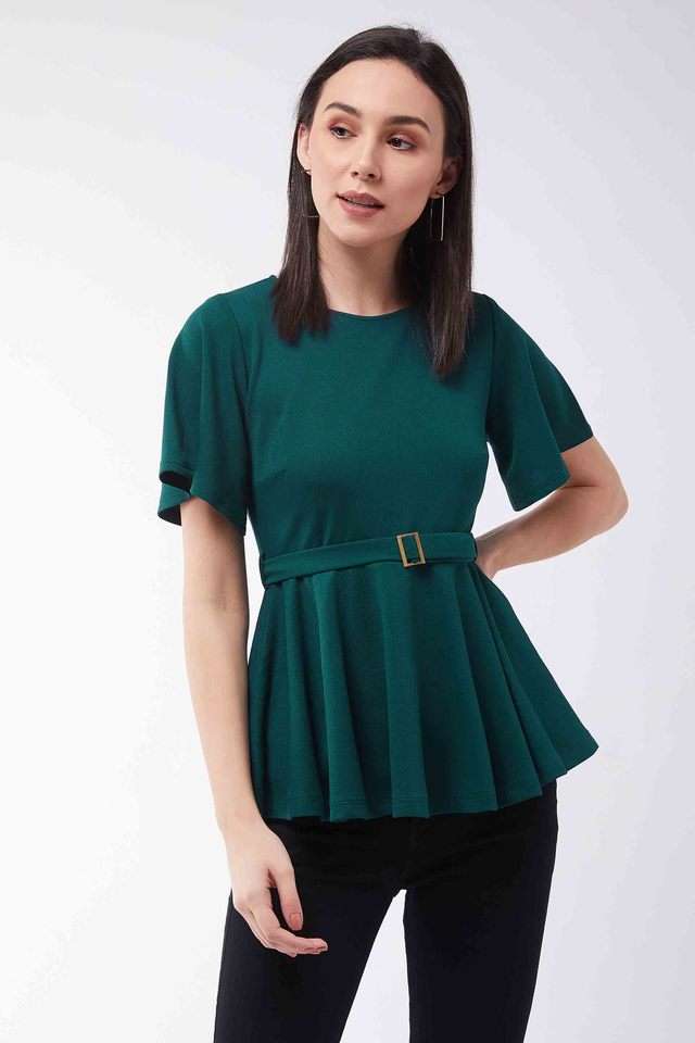 miss chase Solid Polyester Round Neck Women Top-picture-25