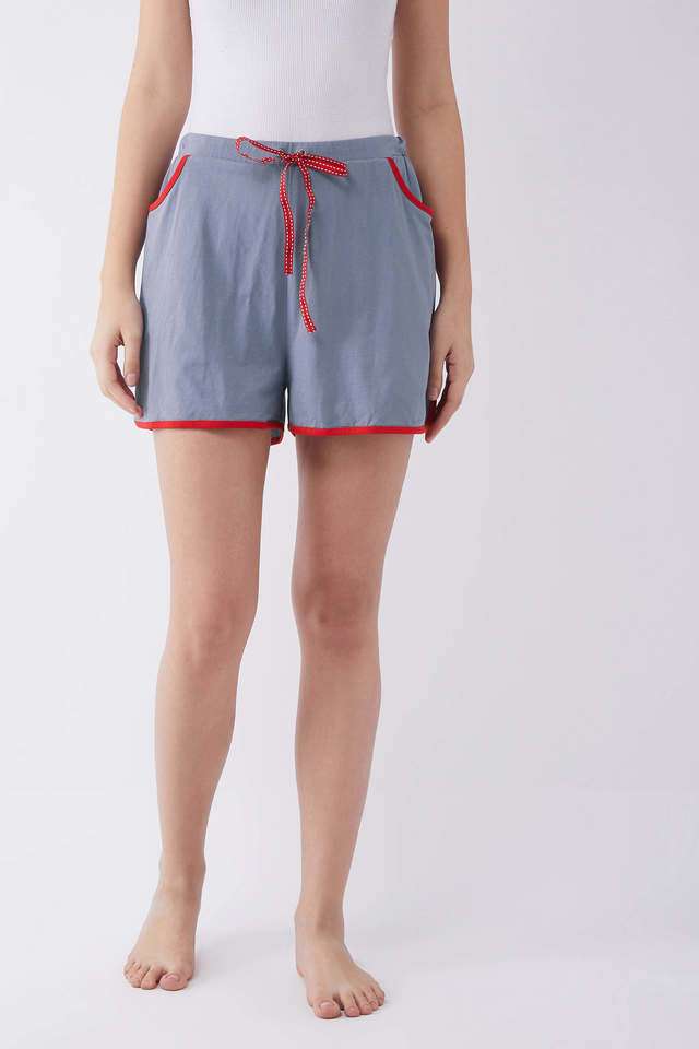 Relaxed Fit Regular Cotton Women's Casual Wear Shorts-image-26