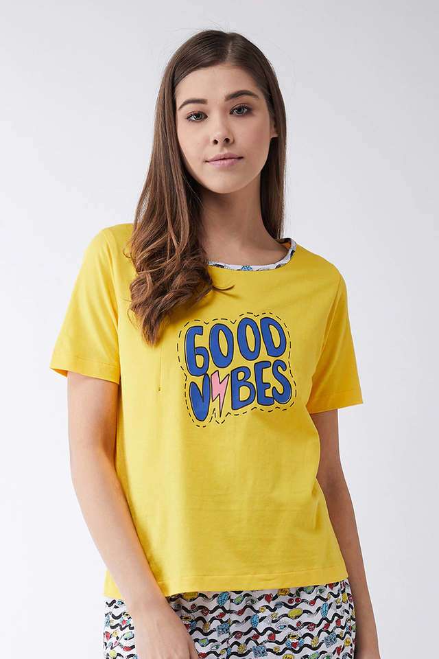 Printed Cotton Round Neck Women T-Shirt-image-15