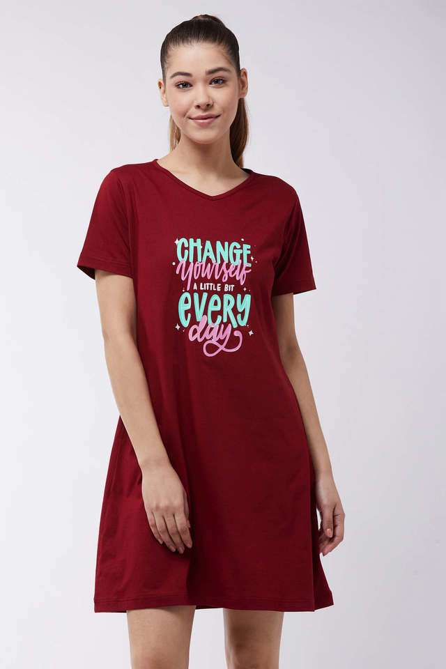 miss chase Solid V-Neck Cotton Women Dress-picture-28