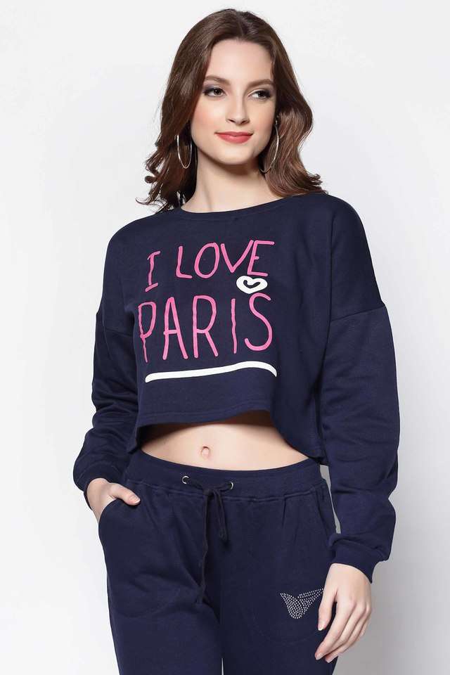 sera Typographic Round Neck Cotton Women Sweatshirt-picture-13