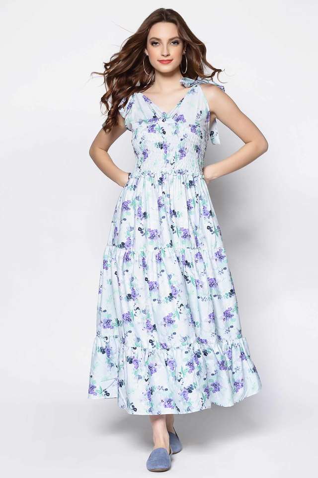 sera Floral Square Neck Polyester Women Dress-picture-23