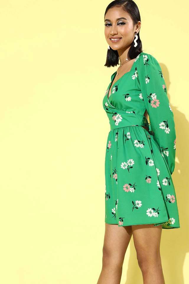 sera Floral Sweetheart Neck Polyester Women Dress-picture-18