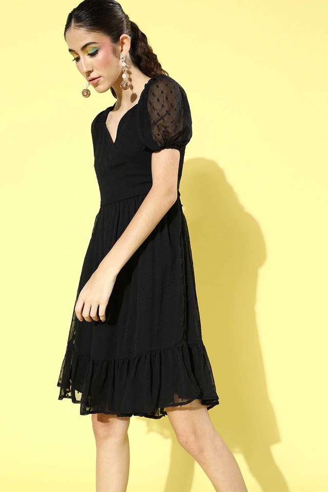 sera Floral Sweetheart Neck Polyester Women Dress-picture-29