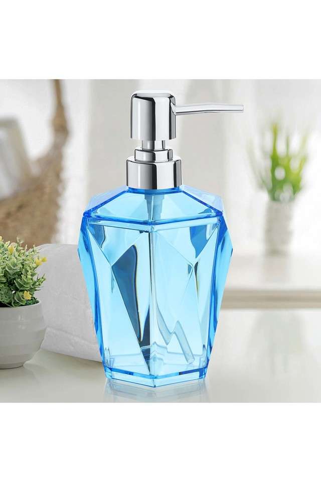 Crystal-Soap-&-Lotion-Dispenser--400-ml--Blue