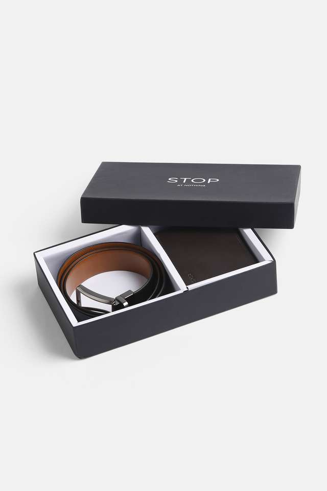 Leather-Mens-Occasion-Belt-And-Wallet-Combo