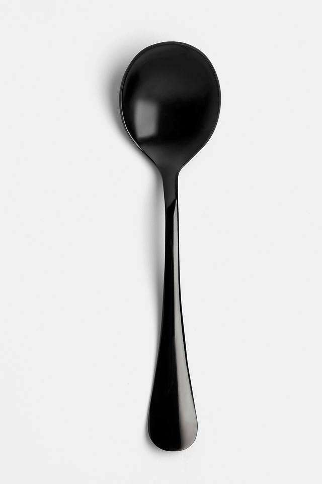 Steel-Soup-Spoon-Black-Set-Of-6