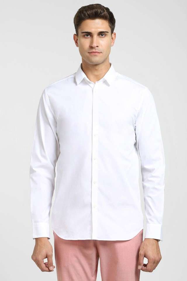 Solid-Cotton-Slim-Fit-Men-s-Casual-Shirt