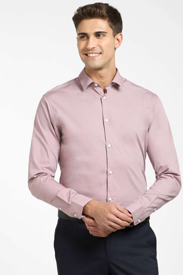 Solid-Cotton-Slim-Fit-Men-s-Casual-Shirt