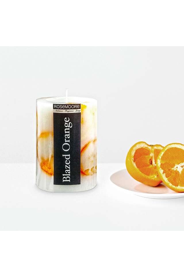 Scented-Pillar-Candle-Blaze-Orange