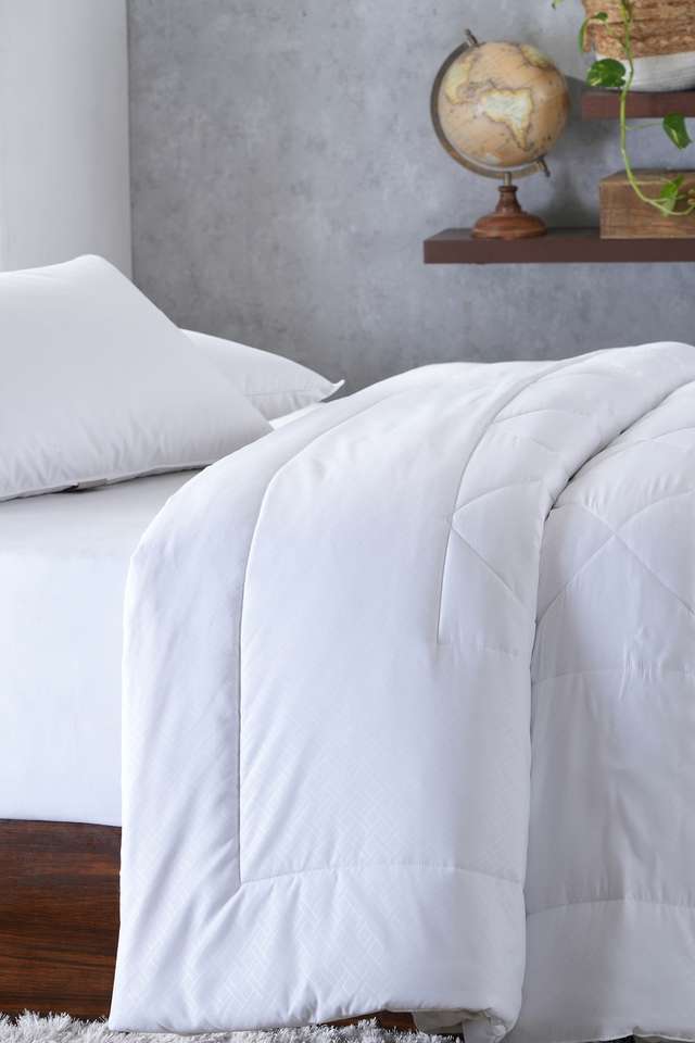 Essentials-Ravel-Embossed-Single-200-GSM-White-Duvet