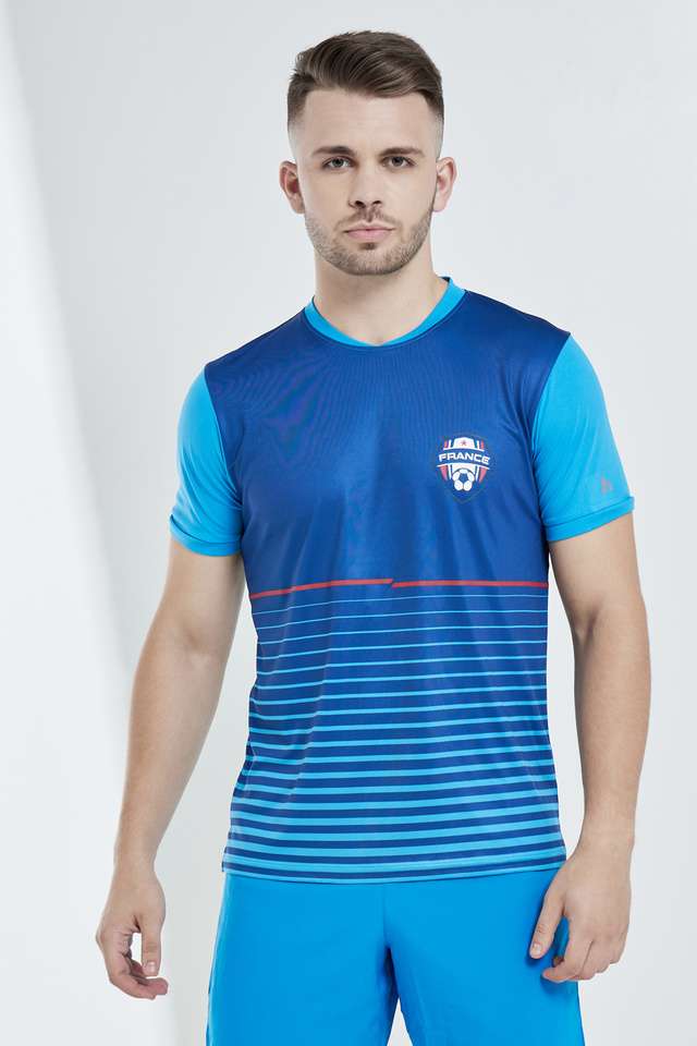 Solid-Polyester-Regular-Fit-Men-s-T-Shirt