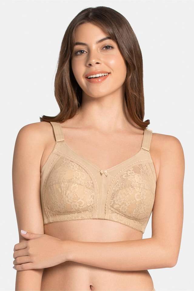 Non-Wired-Regular-Straps-Non-Padded-Nylon-Women-s-Everyday-Bra