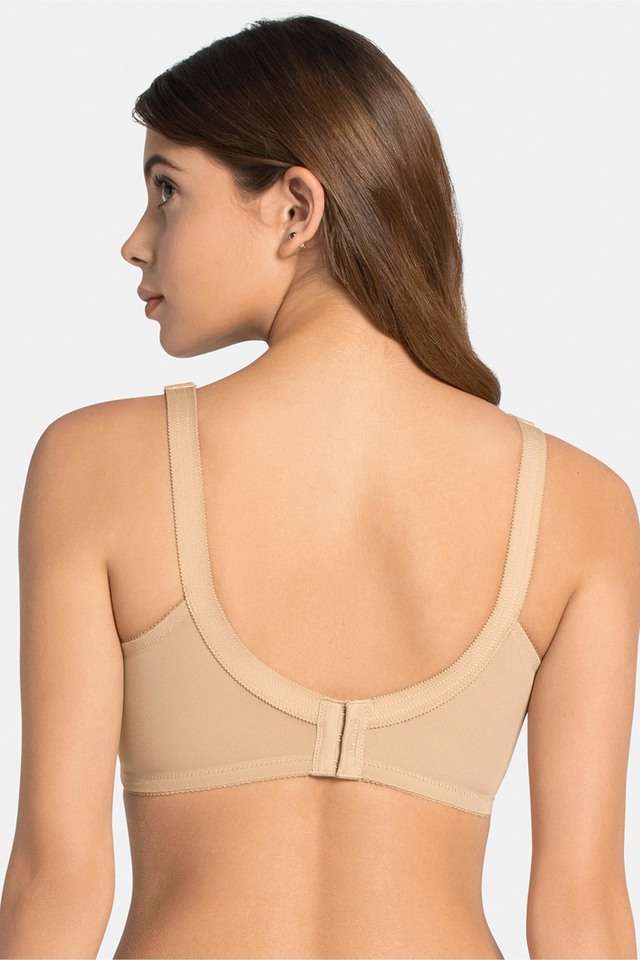 Non-Wired-Regular-Straps-Non-Padded-Nylon-Women-s-Everyday-Bra