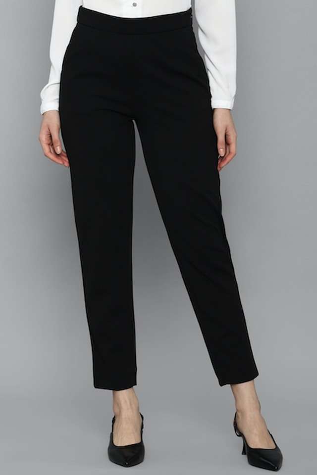 Solid-Regular-Fit-Polyester-Women-Casual-Wear-Pants