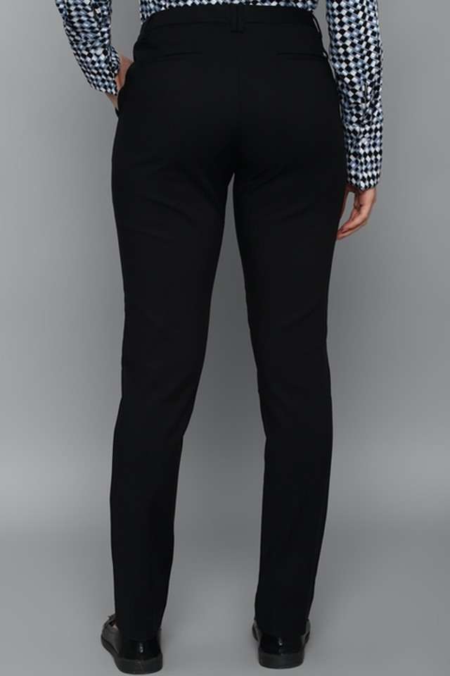 Solid-Cotton-Regular-Fit-Women-s-Work-Wear-Pants