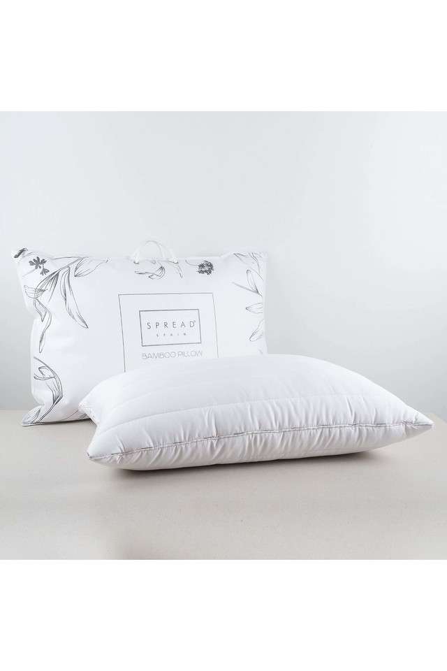 Orthopedic-Bamboo-Pillow-with-Memory-Foam-Filling-Pillow-Perfect-for-Side--Back-and-Stomach-Sleepers--45-x-68-cm---White