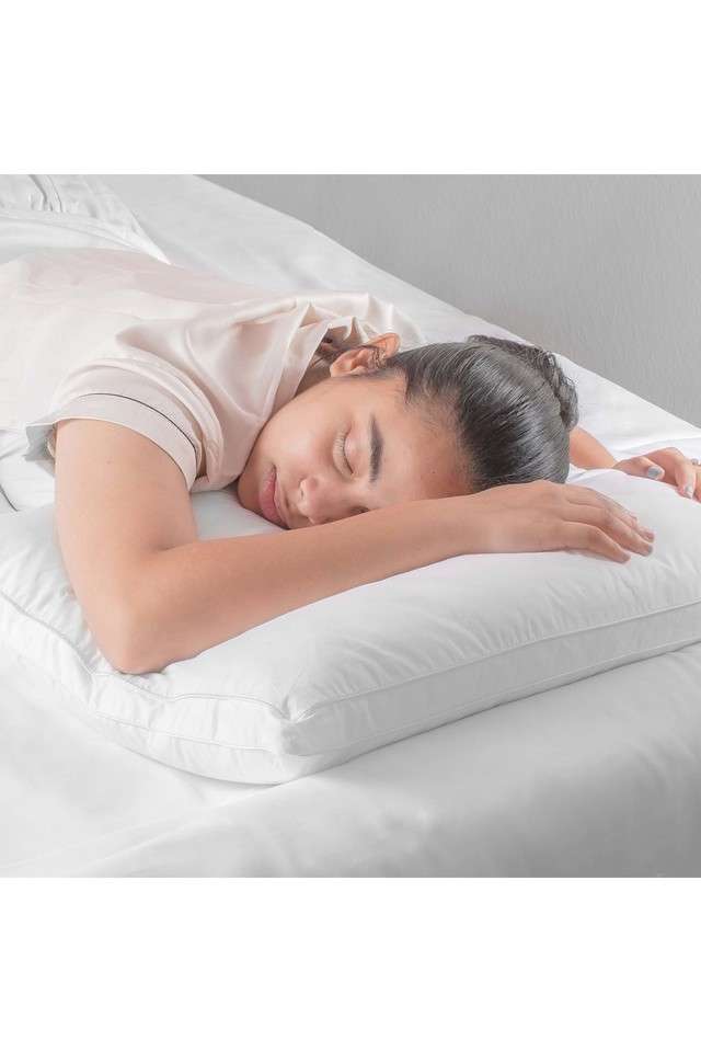 Microfiber-Doctor-Pillow-for-all-Sleeping-and-Neck-Pain-Relief--45-x-68-cm---White