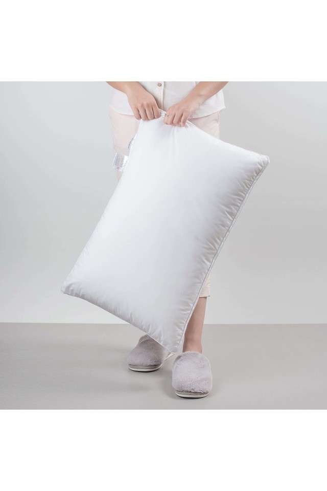 Microfiber-President-Doctor-Pillow-for-Sleeping-and-Neck-Pain-Relief-and-Stomach-Sleeper--55-x-86-cm---White