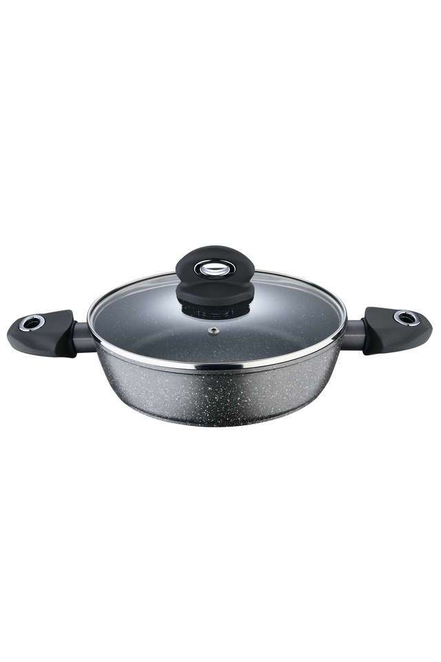 Orion-Marble-Non-Stick-Shallow-Kadai/Kadhai-with-Glass-Lid-24-cm