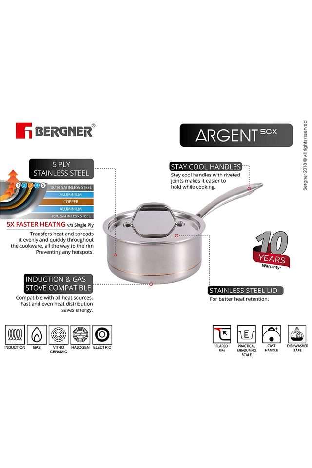 Argent-5CX-5-Ply-Stainless-Steel-Saucepan-with-Stainless-Steel-Lid-16-cm