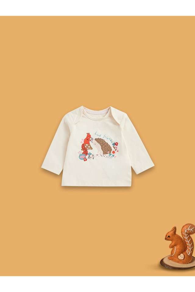 Printed-Cotton-Round-Neck-Infants-T-Shirt