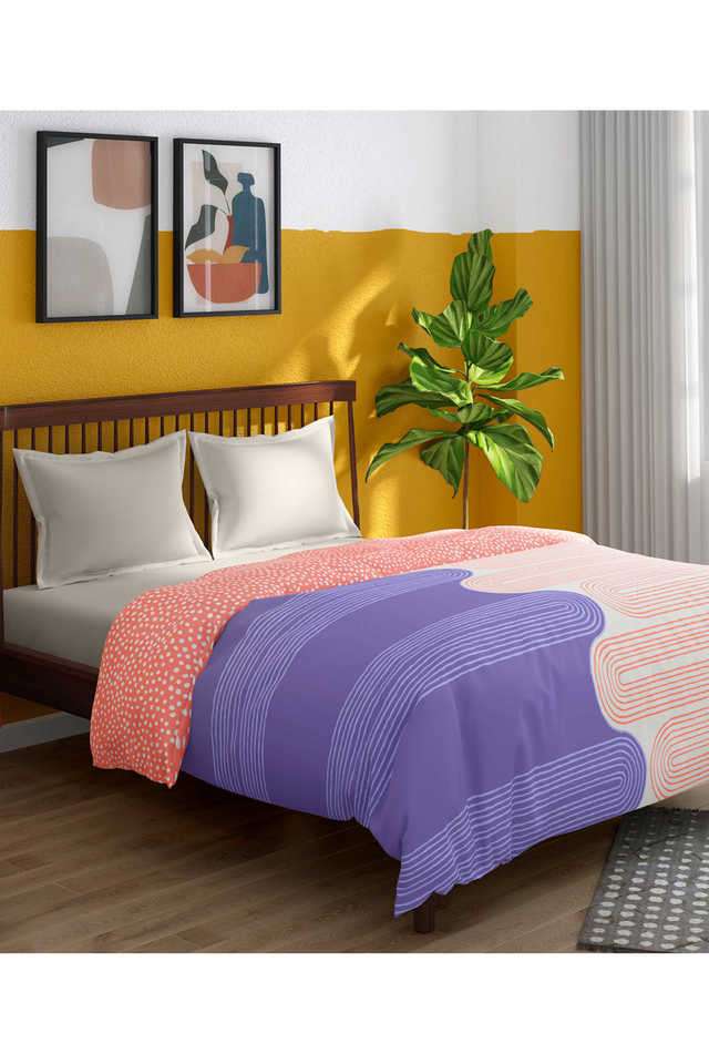 Printed-80-GSM-Purple-Color-Double-Size-Comforter