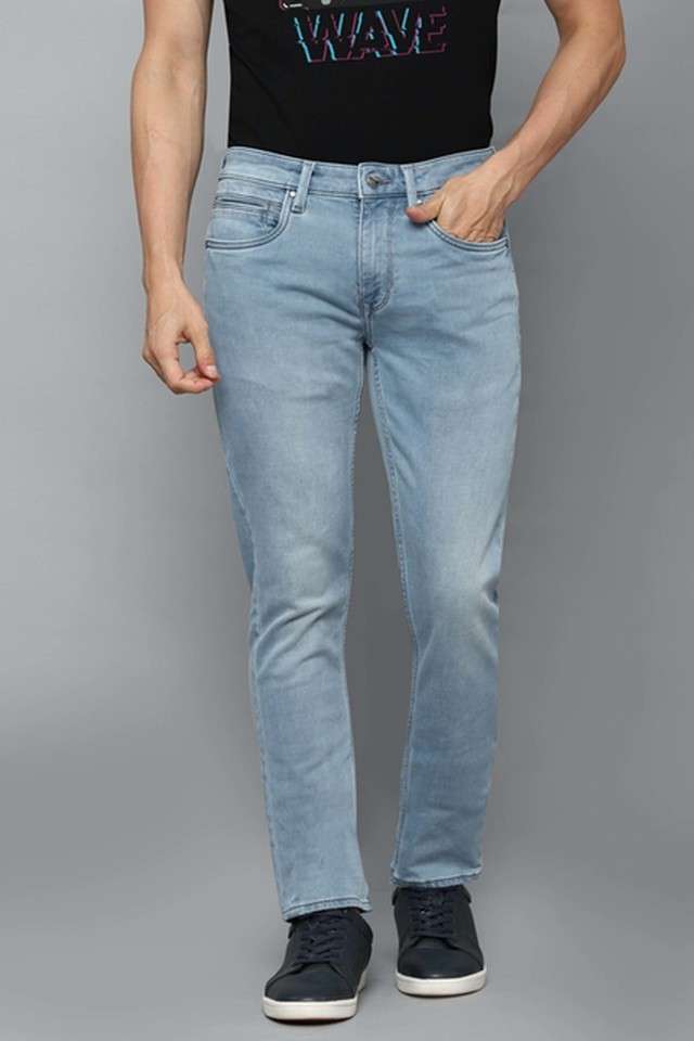 Mid-Wash-Cotton-Lycra-Slim-Fit-Men-s-Jeans