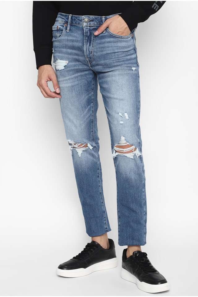 Mid-Wash-Cotton-Stretch-Skinny-Fit-Men-s-Jeans