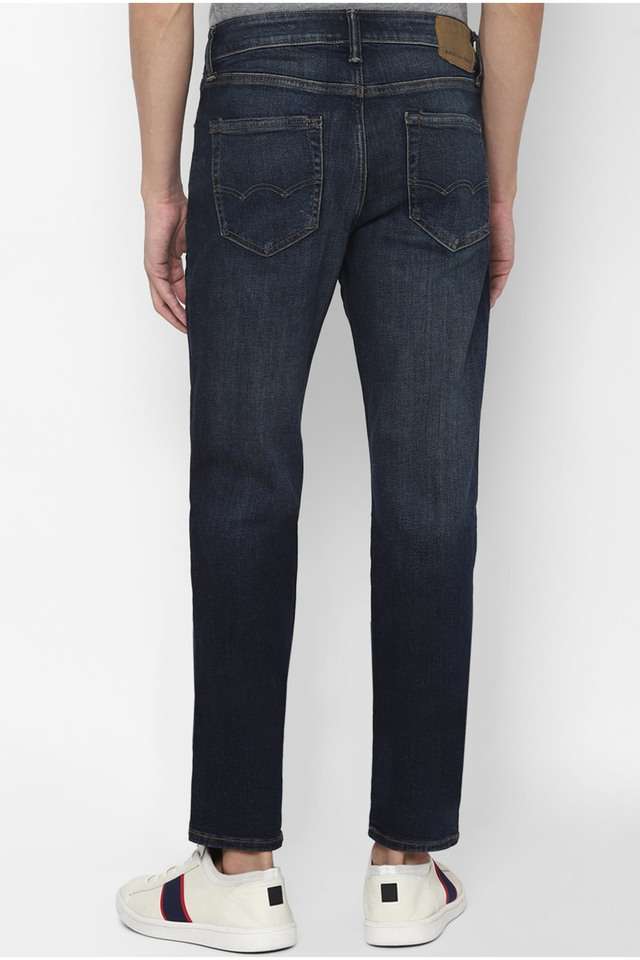 Dark-Wash-Cotton-Stretch-Straight-Fit-Men-s-Jeans