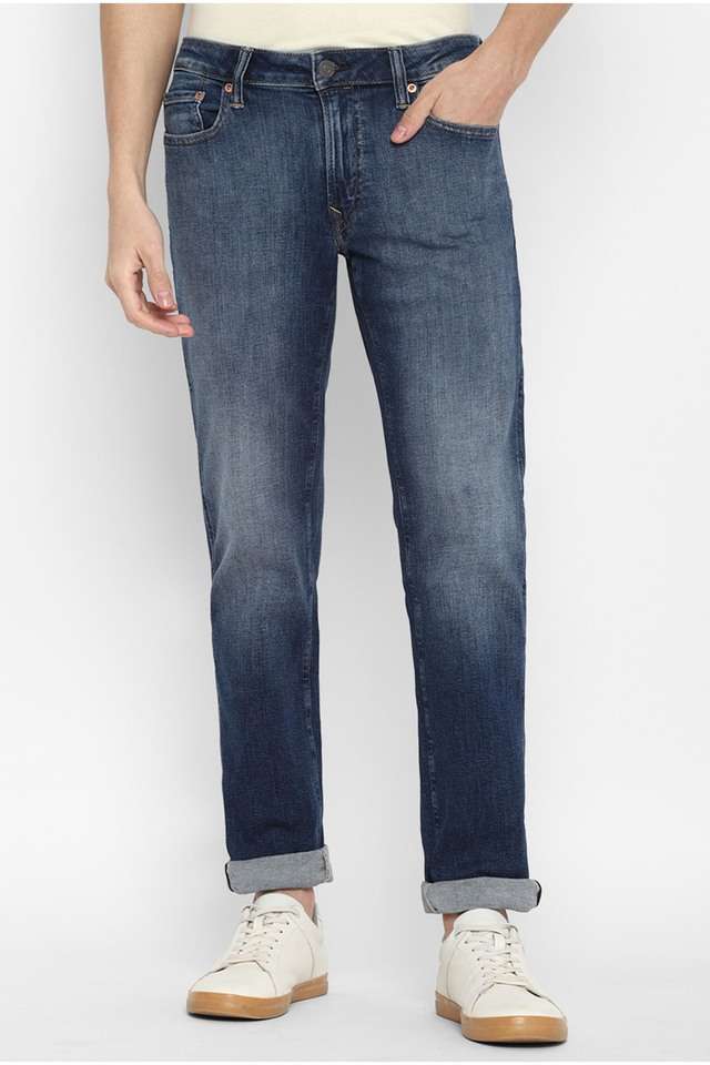 Dark-Wash-Cotton-Stretch-Straight-Fit-Men-s-Jeans
