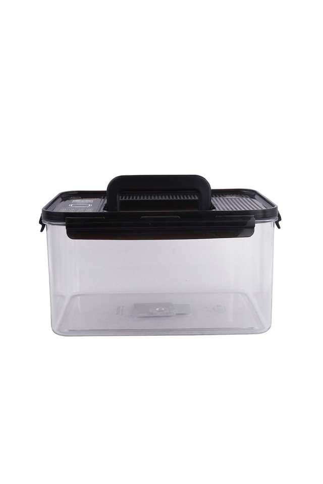 Rectangular-Bisfree-Modular-Food-Storage-Container-with-Handle-4.8-Liters-Transparent