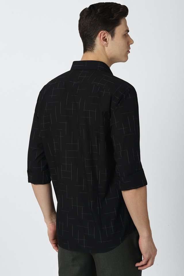 Textured-Cotton-Nylon-Slim-Fit-Men-s-Work-Wear-Shirt