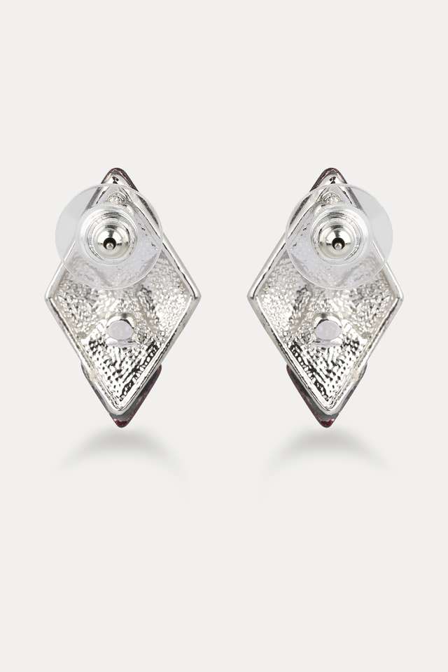 Stylish-Garnet-Brass-Womens-Earrings