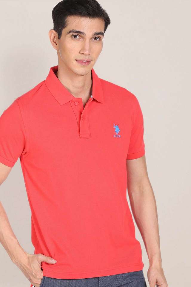 Solid-Cotton-Slim-Fit-Men-Polo-T-Shirt