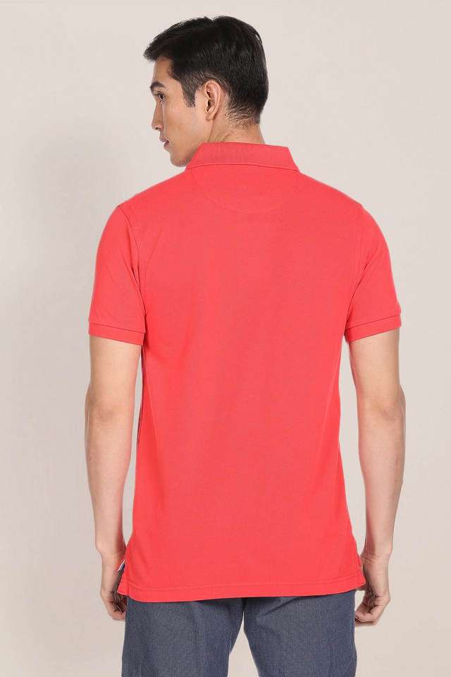 Solid-Cotton-Slim-Fit-Men-Polo-T-Shirt