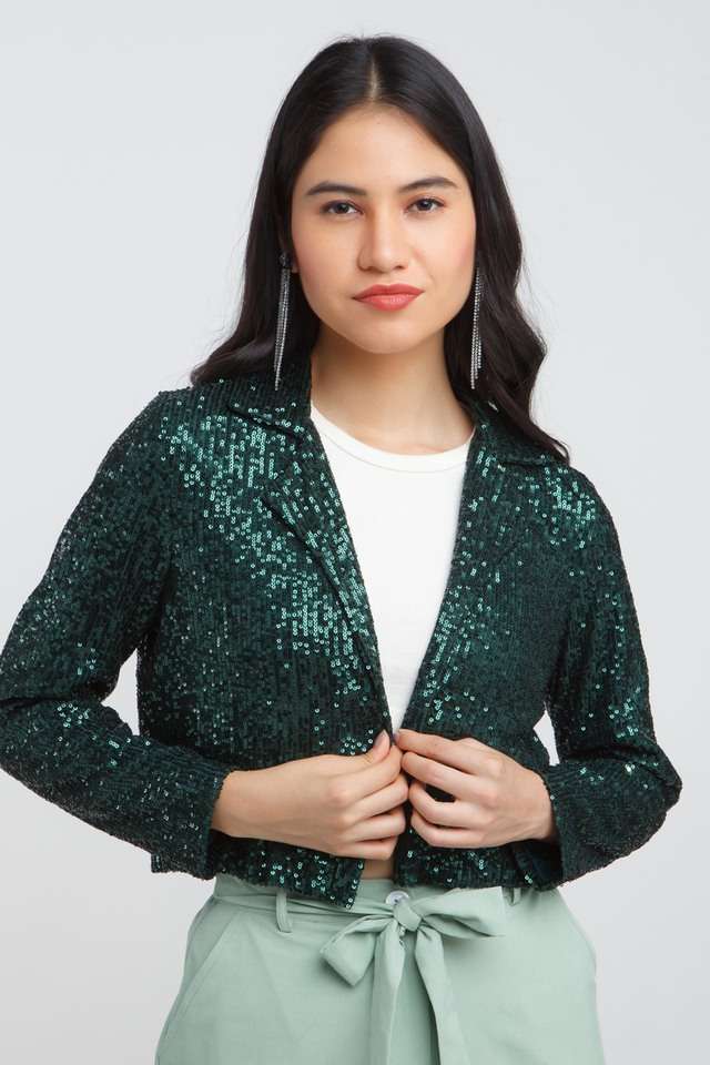 zink london Embellished Polyester Collar Neck Women's Blazer-picture-18