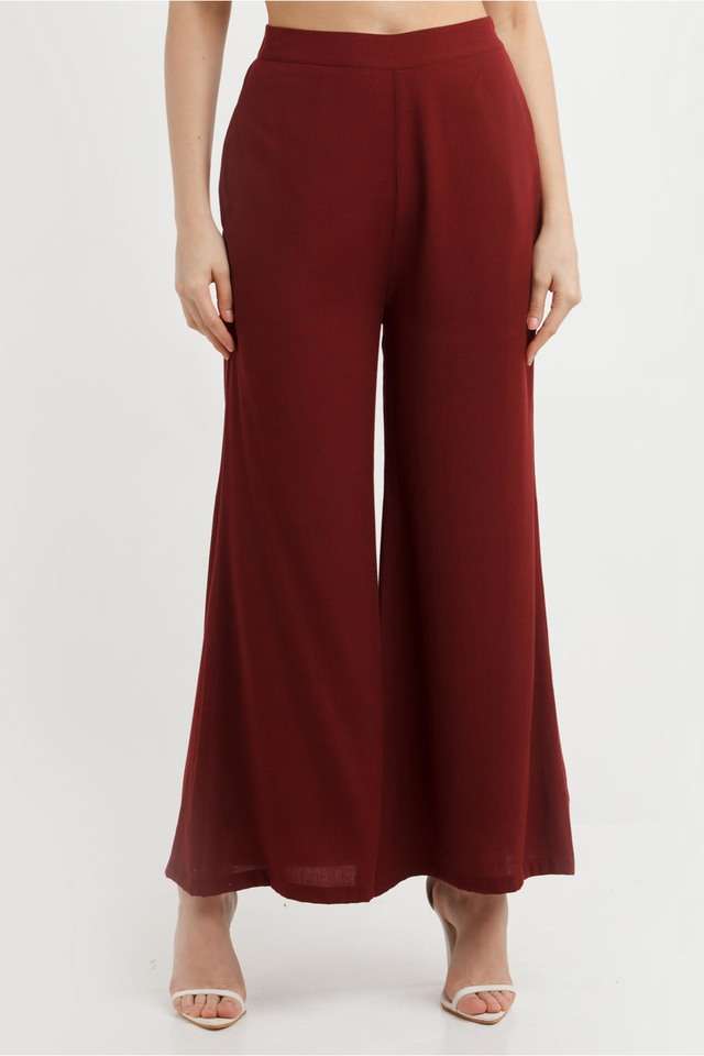 zink london Solid Polyester Regular Fit Women's Casual Pants-picture-14