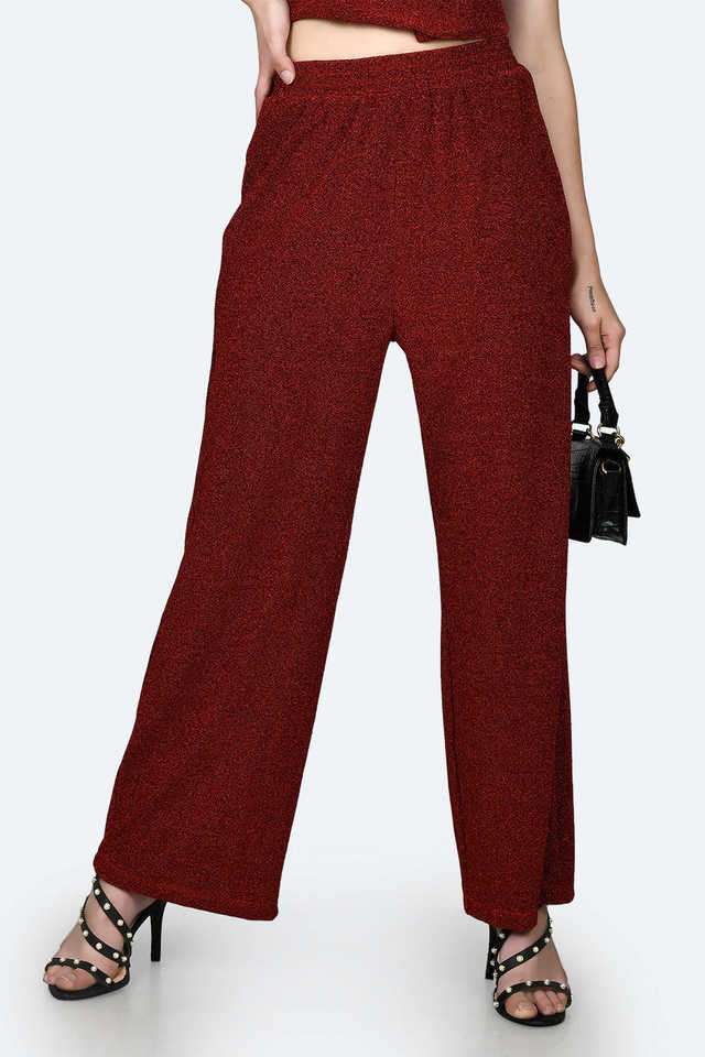zink london Embellished Regular Fit Polyester Women Casual Wear Pants-picture-20