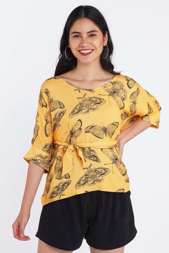 zink london Printed Viscose Round Neck Women Top-picture-29