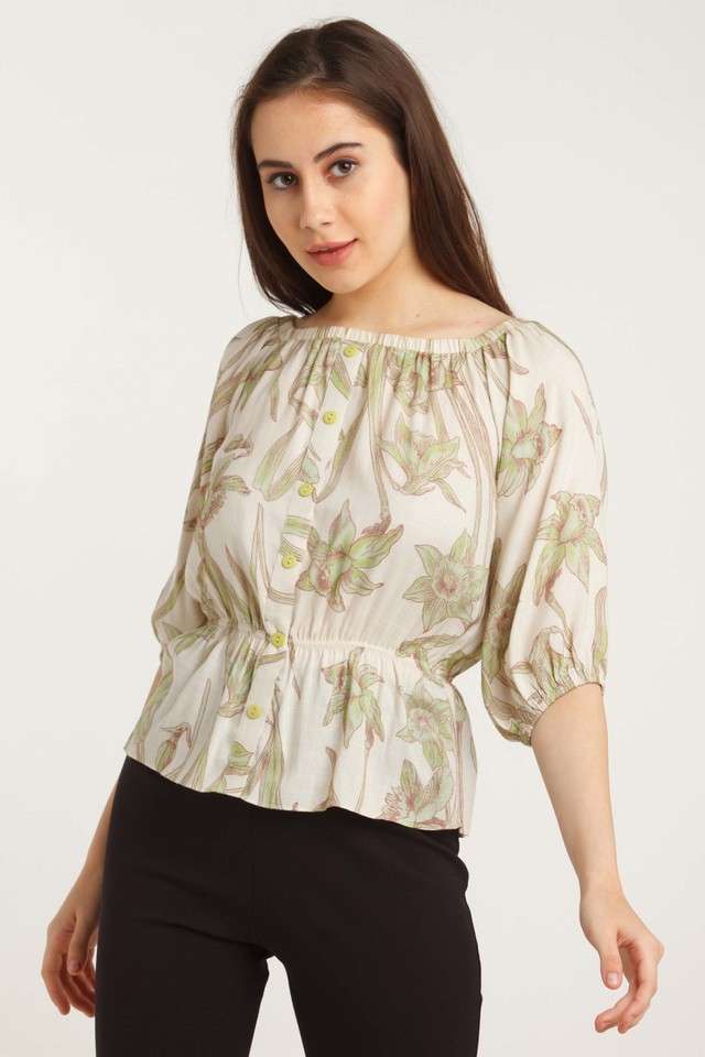 zink london Printed Blended Fabric Women Top-picture-16