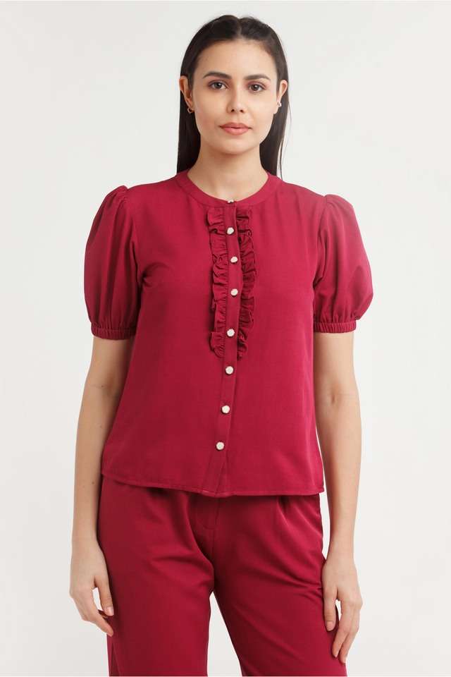 zink london Solid Polyester Women Top-picture-40