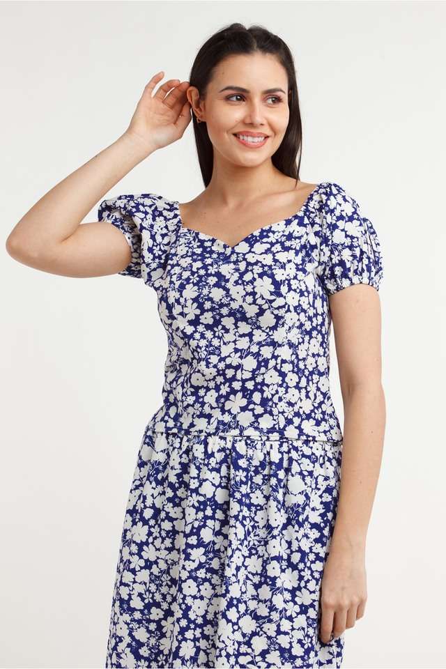 zink london Printed Polyester Sweetheart Neck Women's Top-picture-11